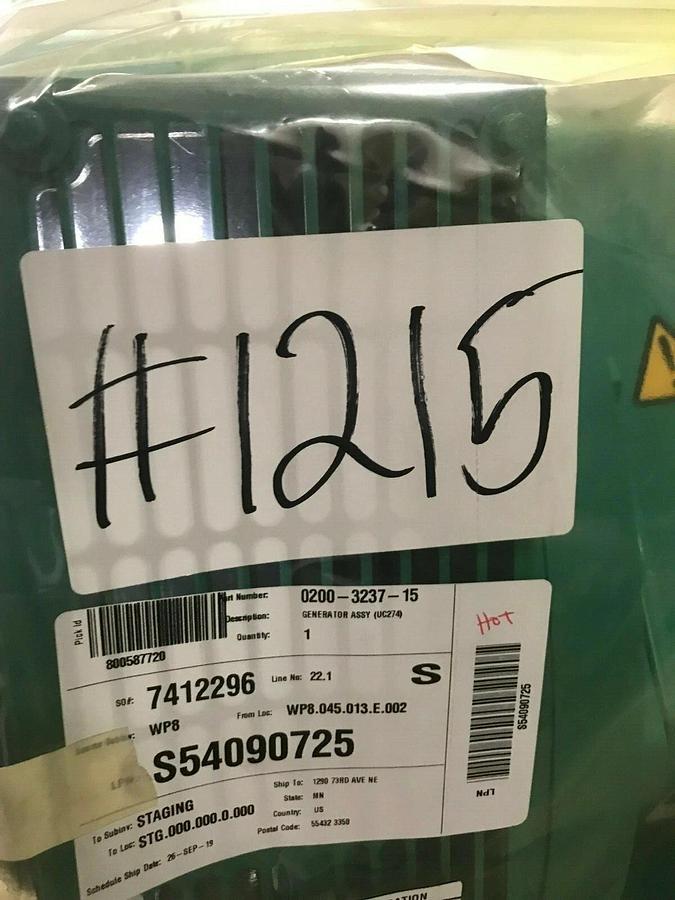 Used New 180kW Stamford Alternator UCI274G1 600V 3PH PN: 200-3237-15 | SN: X17L514481