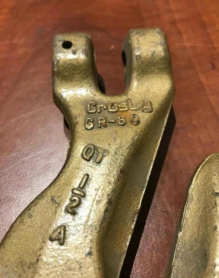 New 1/2" Crosby Clevis Grab Hook Grade 80 USA | WLL 12,000 lb.