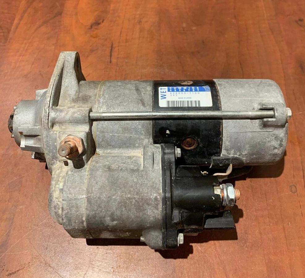 Used Used 2018 Genuine OEM Cummins QSB7-G9 24V Starter 4996707 | WET 428000-7100