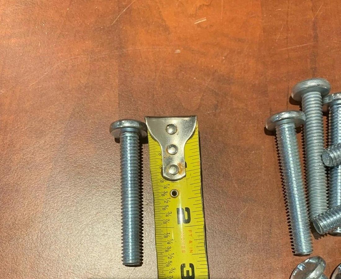 Used (50 Pack) 3/8"-20-2-1/2" Long Steel Phillips Machine Screws Coarse Thread