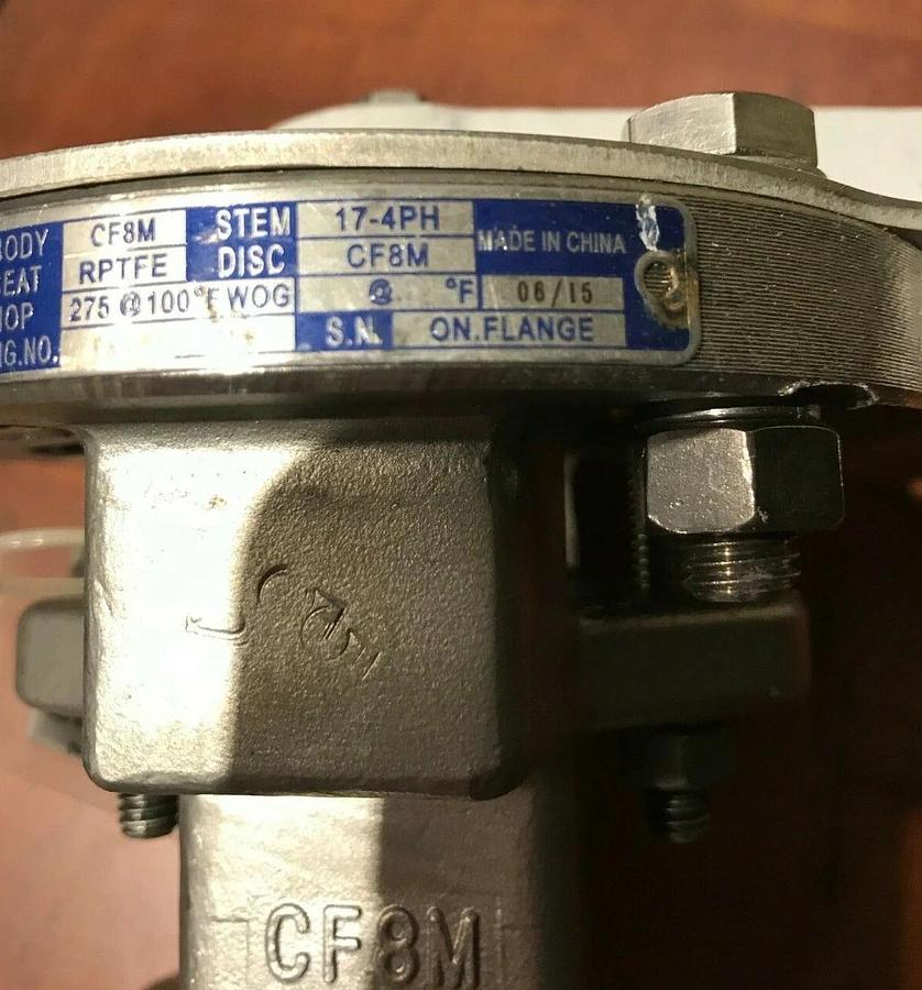 Used New 3" FNW NEWAY PTFE Double Offset Locking Butterfly Vavle | FNWHP1LSTLM 150LB