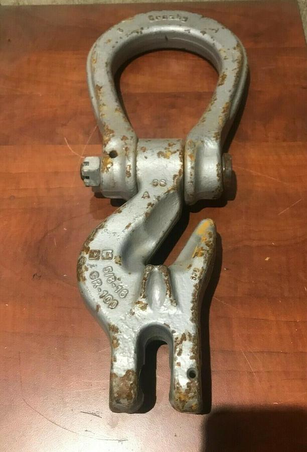 New Crosby A-1361 Eliminator 5/8" Single Grab Hook | 22,600 lbs. 1049831 GR 100