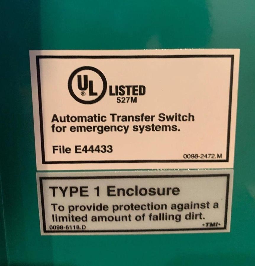 New Cummins Onan Electrical Box Cabinet Wall Mount | Type 1 Enclosure