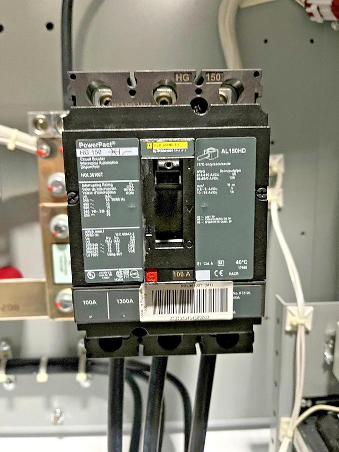 Used New ASCO 100 Amp 480V Automatic Transfer Switch - S/N: 1661220 RE