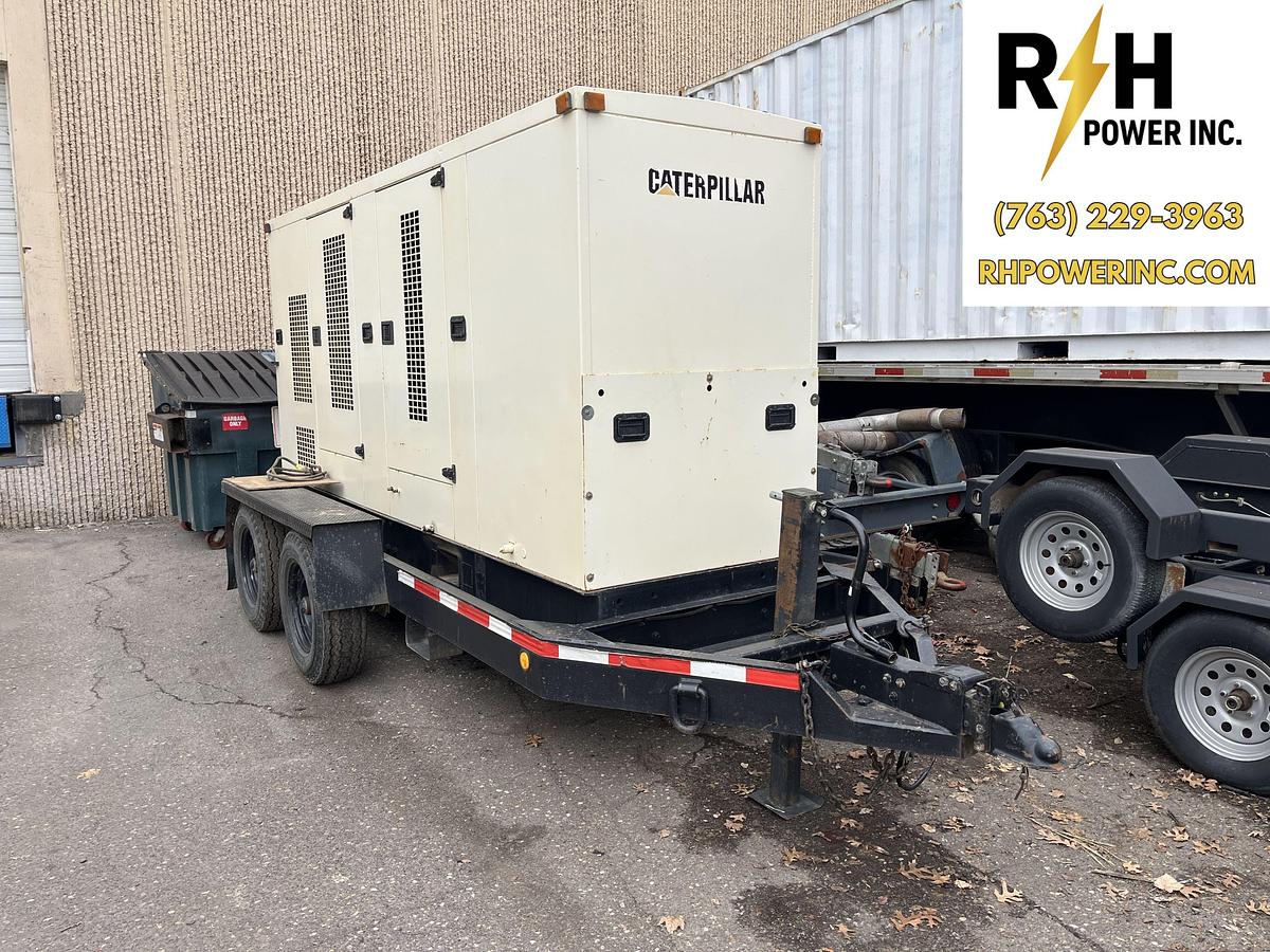 Used 113kW Caterpillar Cat 3304 SR4B Mobile Diesel Generator - S/N: 8GK00626