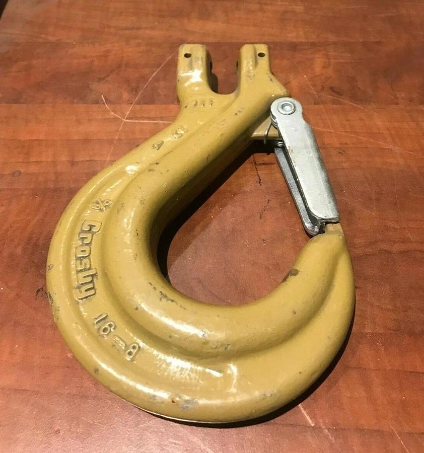 New Crosby 5/8" Latching Grab Hook | Belgium Heavy Duty Rigging Lifting