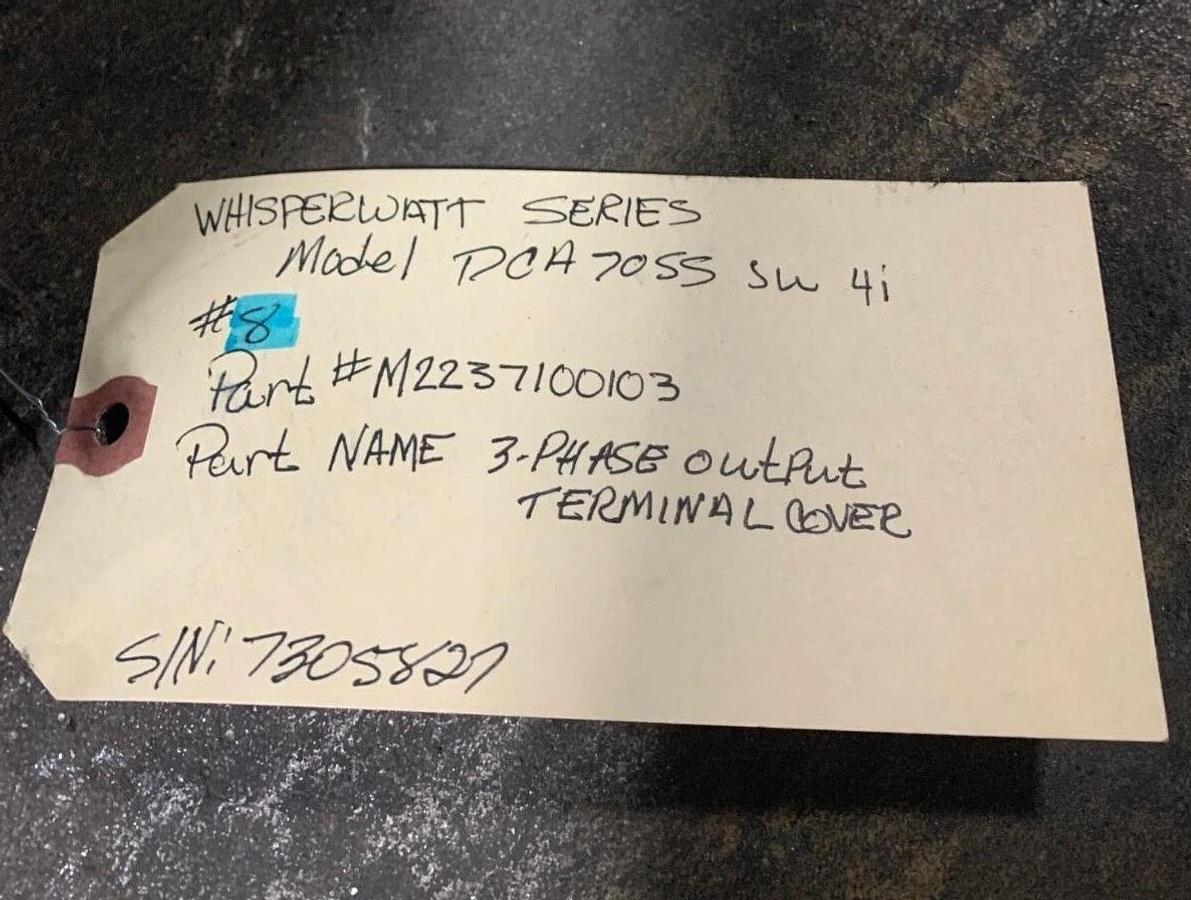 Used Used Multiquip DCA70SSJU4i 3-Phase Output Terminal Cover | P/N: M2237100103