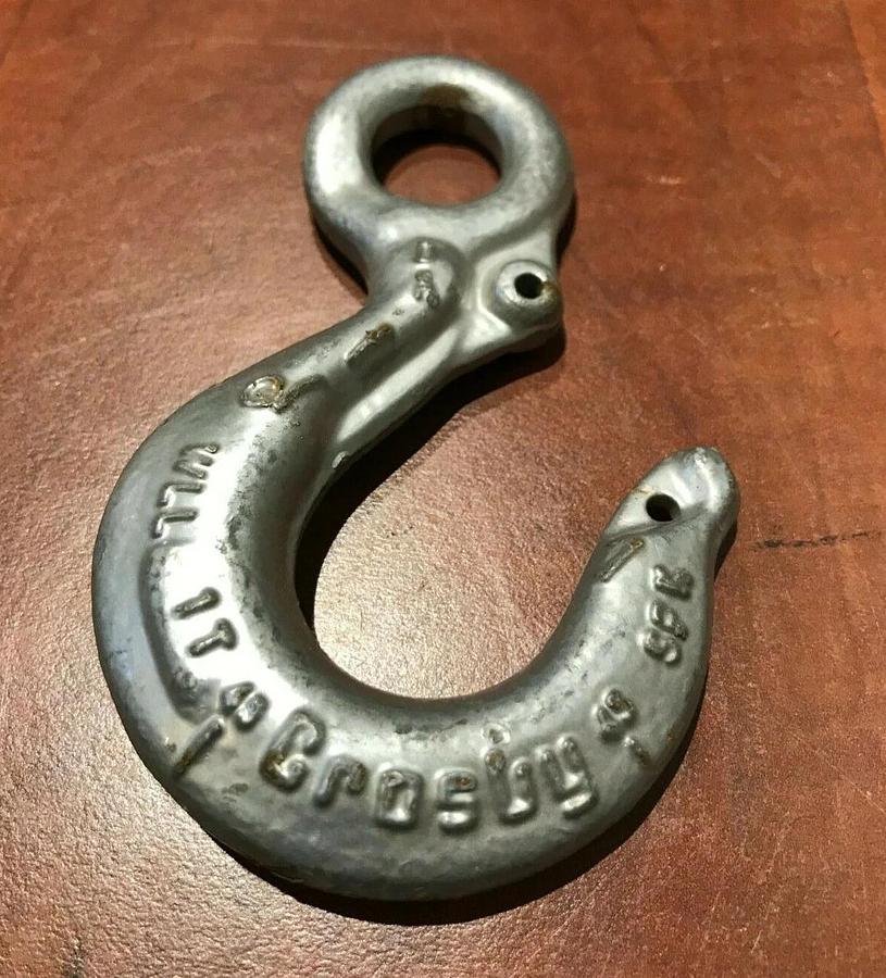 New Crosby Lifting Rigging Hook WLL 1 Ton (2,000 lbs.) | USA Grade GR 100