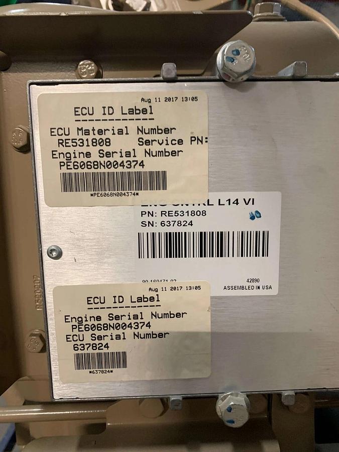 Used New 6.8L John Deere 6068HFG85 Diesel Engine | P/N: 2840044