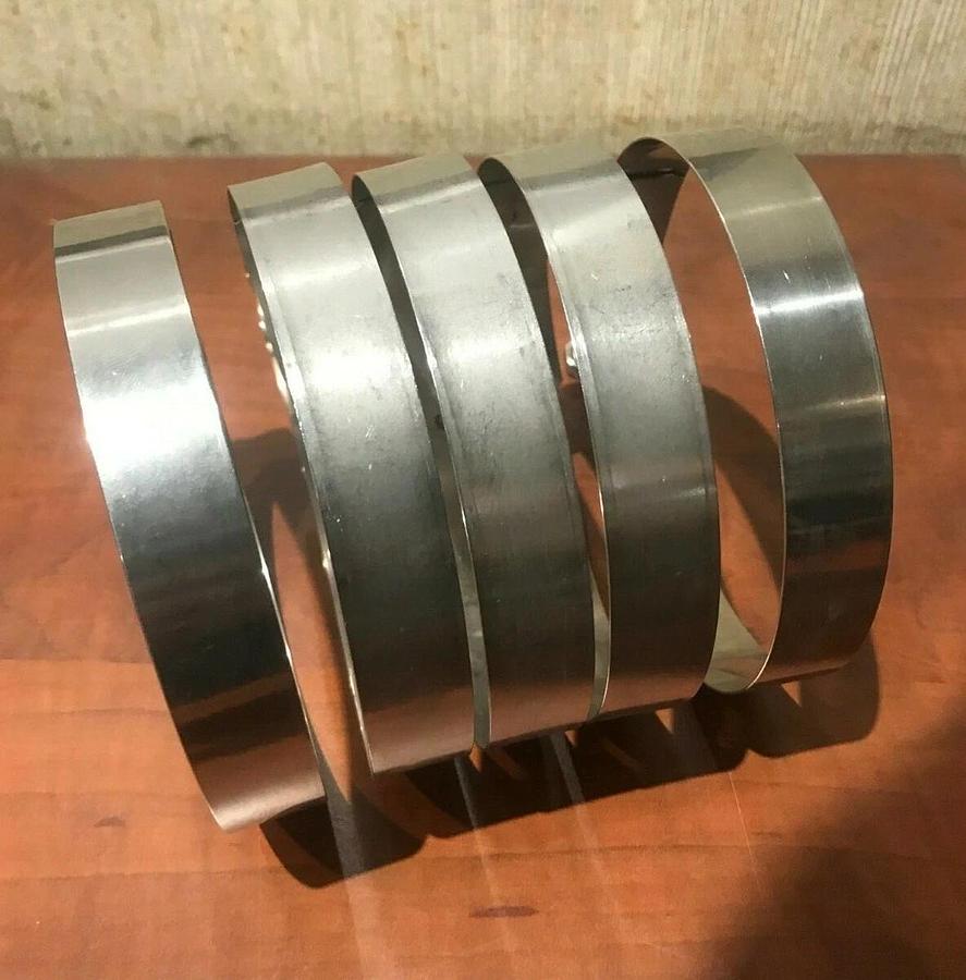 Used x5 Genuine Fleetguard 4.5" Premium T-Bolt Clamps | A034C569 134324 Made in USA