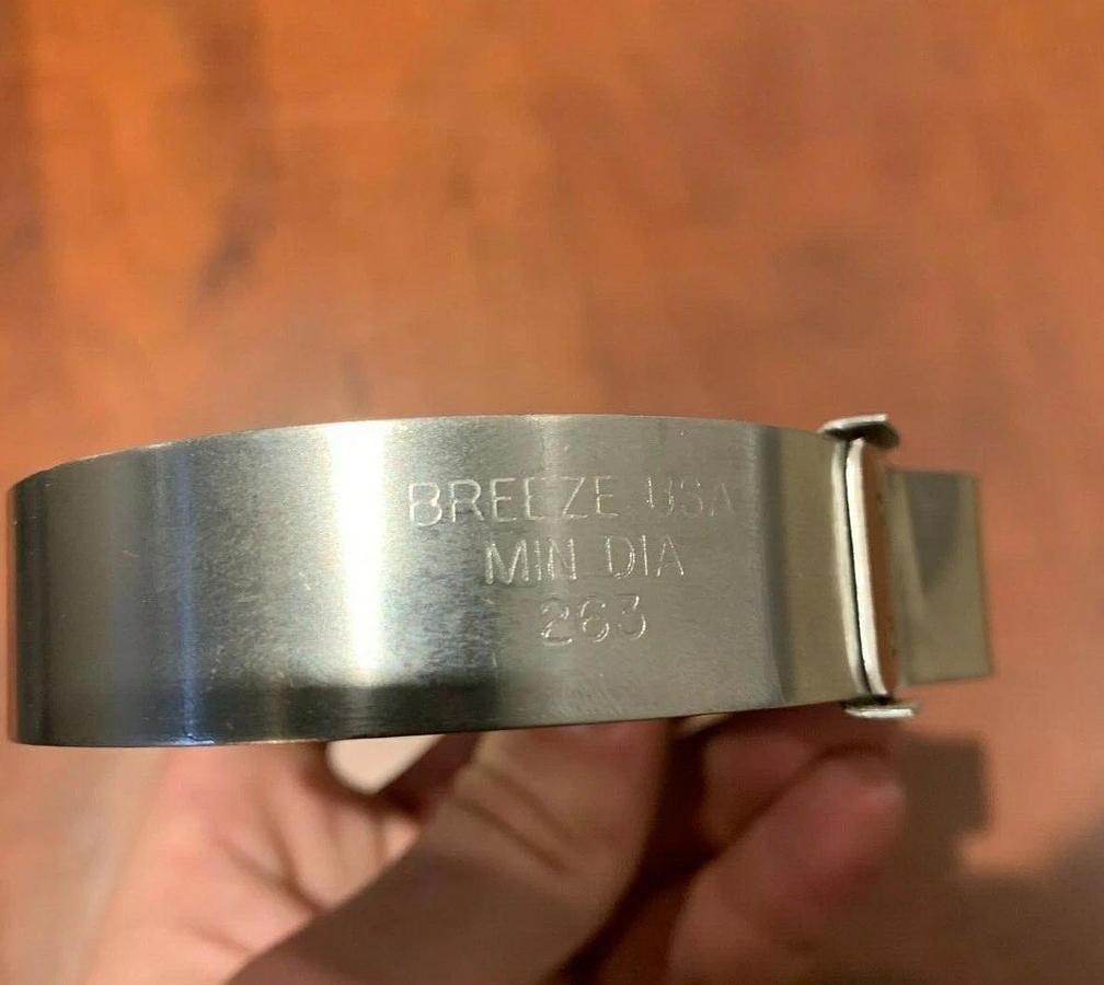 Used (10 Pack) Breeze 2.5" T-Bolt Hose Clamp | Cummins P/N: A034C656 (USA Made)