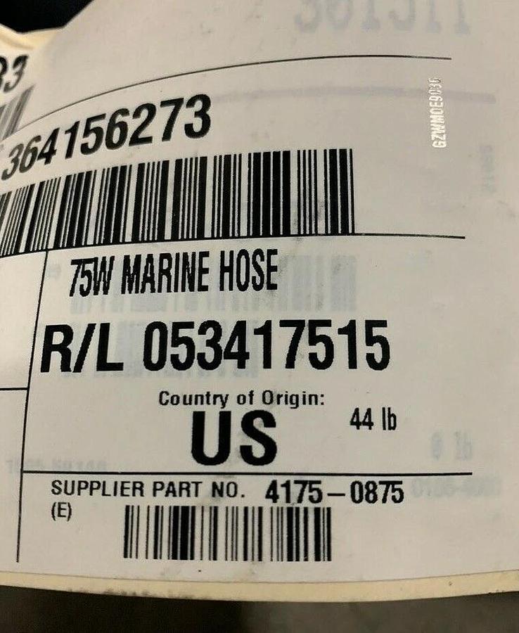 Used Gates 75W Marine Radiator Coolant Hose 50 Feet 4175-0875 | Cummins P/N: 503-2133