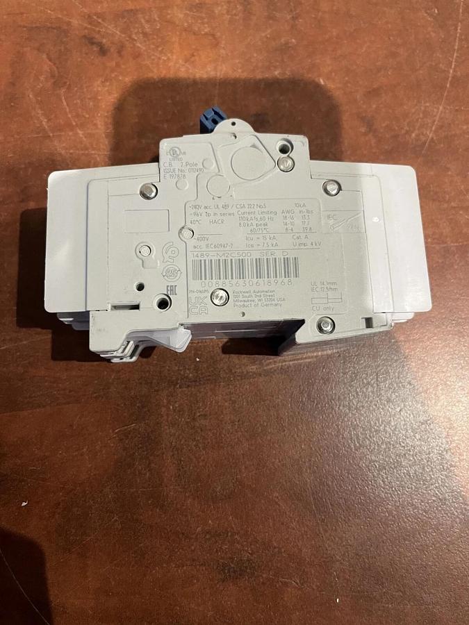New 50 Amp Allen Bradley 1489-M2C500 Series D Circuit Breaker 240V UL489