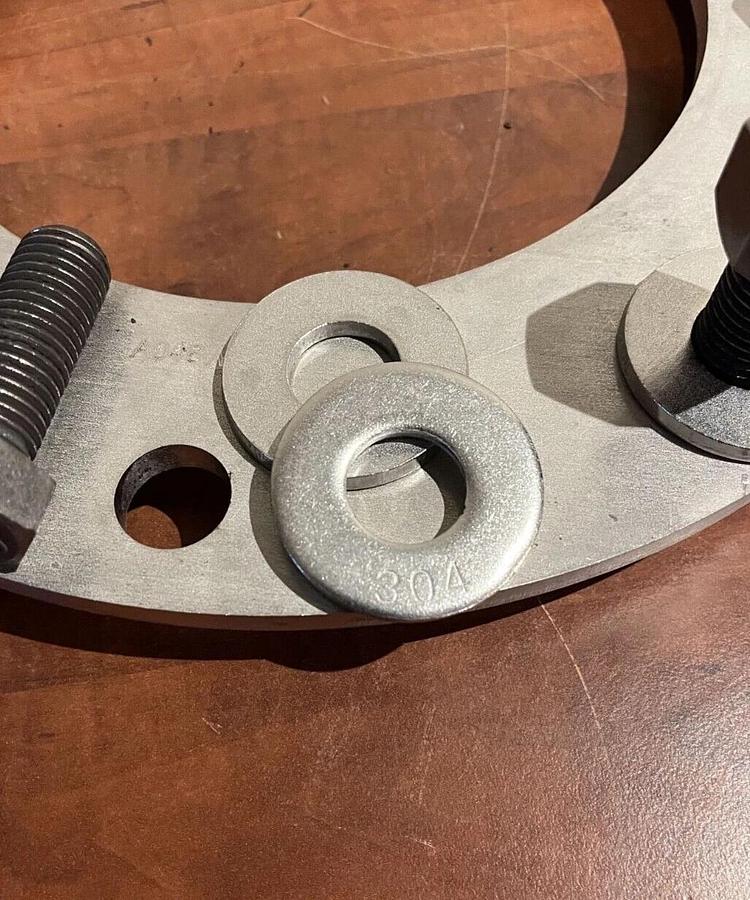 New Cummins Exhaust Plate Kit - Contains Plate, 8 Bolts, 8 Nuts & 16 Washers