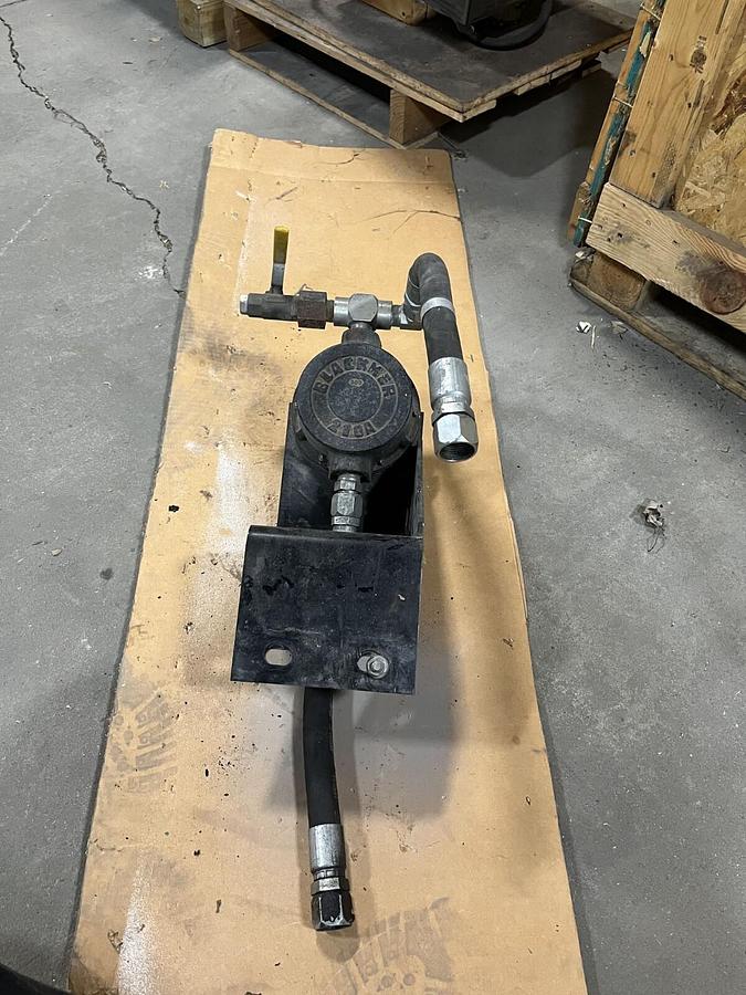 Used Blackmer 210A Rotary Hand Pump, Hose and Mount Assembly - P/N: 210A