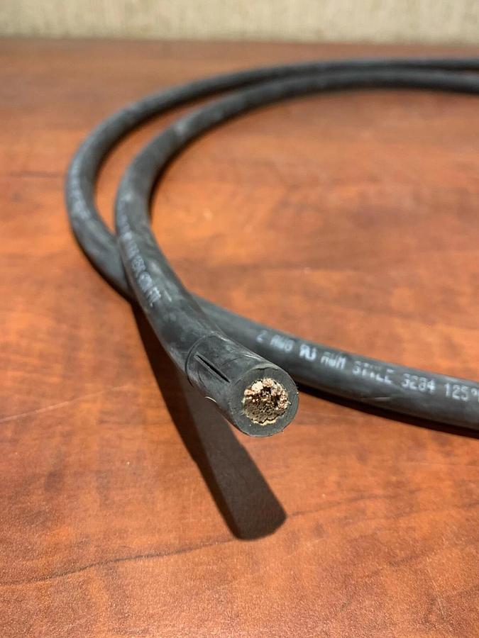 Used (2 Pack) 70" Long 2 AWG Electrical Lead Wire 600V USA | Cummins P/N: A032X863