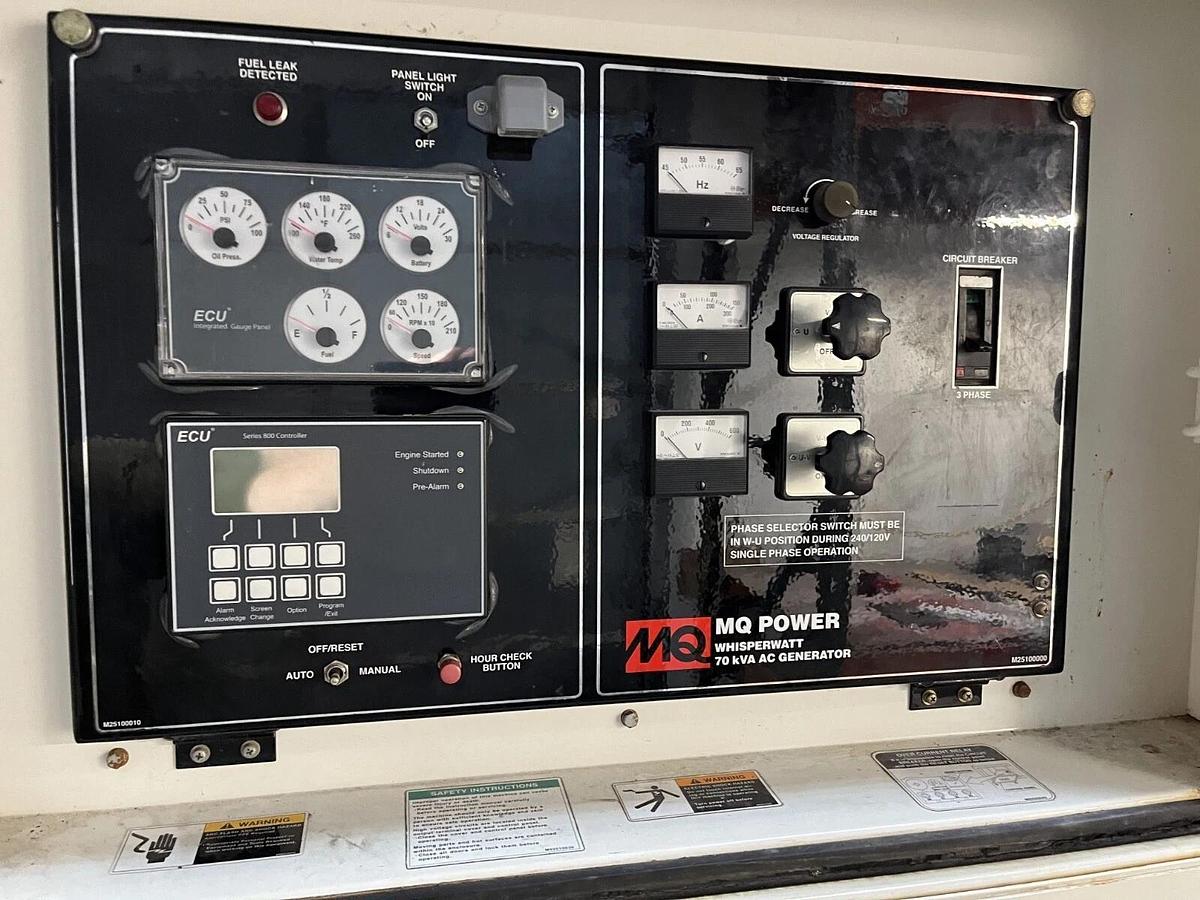 Used 70kva Multiquip DCA-70SSJU4i Mobile Diesel Generator- S/N: 7305846