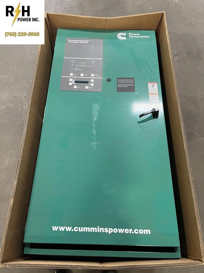 Used 260 Amp 240V 60Hz Cummins OHPCB Automatic Transfer Switch  S/N: C16M929736