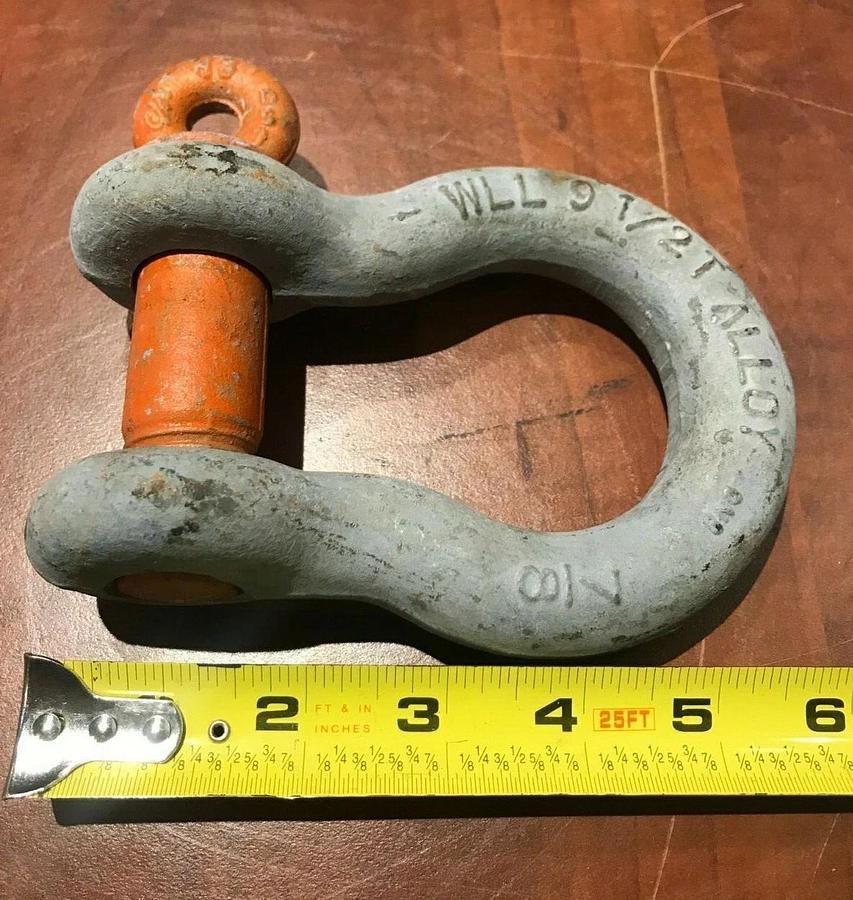 CM 9 1/2 Ton WLL Alloy Screw Pin Anchor Shackle 7/8 22MM