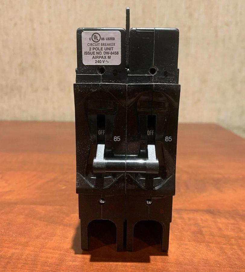 Used New 85 Amp AirPax LR26229 2 Pole 120/240V Circuit Breaker | Cummins A028V132
