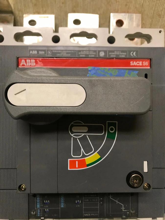 Used 600 Amp ABB Sace S6N Molded Switch Case | 4 Pole