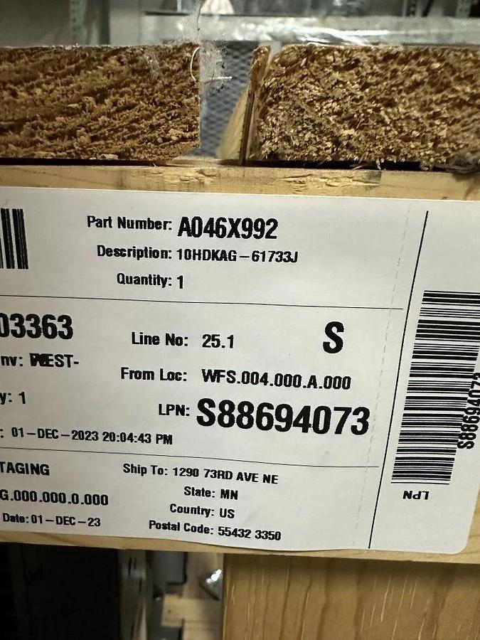 Used 10kw Cummins Diesel Generator 10HDKAG-61733J - P/N: A046X992