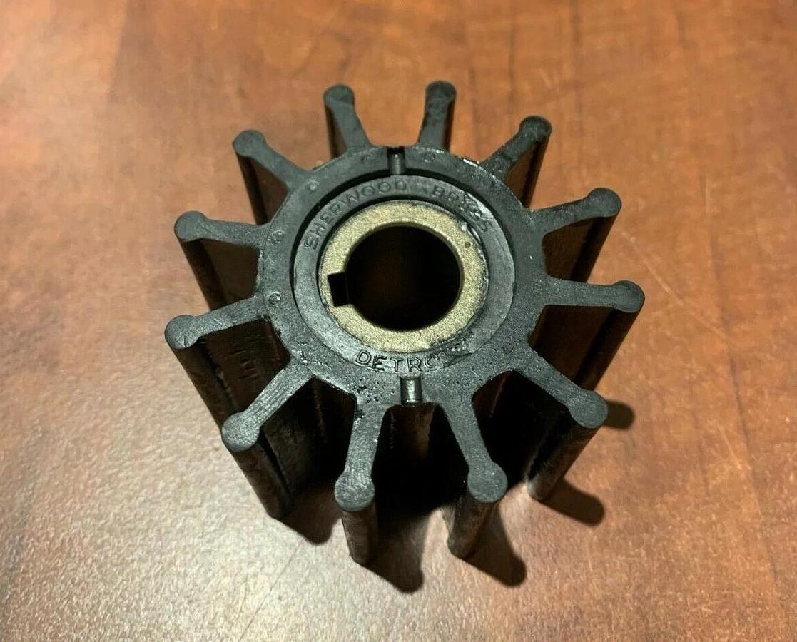 Used (2 Pack) Genuine OEM Sherwood 10615 Onan Water Pump Impeller