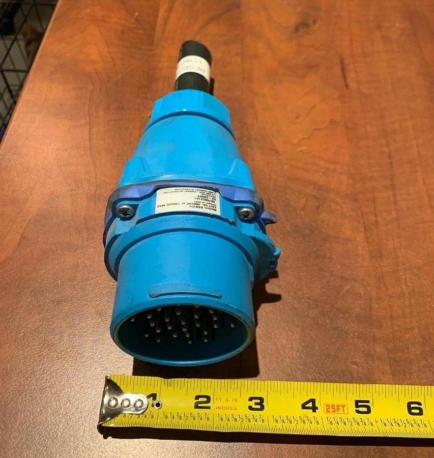 Used Meltric DSN37C 63-C8003 Inlet Plug | 2A/7.5A 480V or 130VDC Max