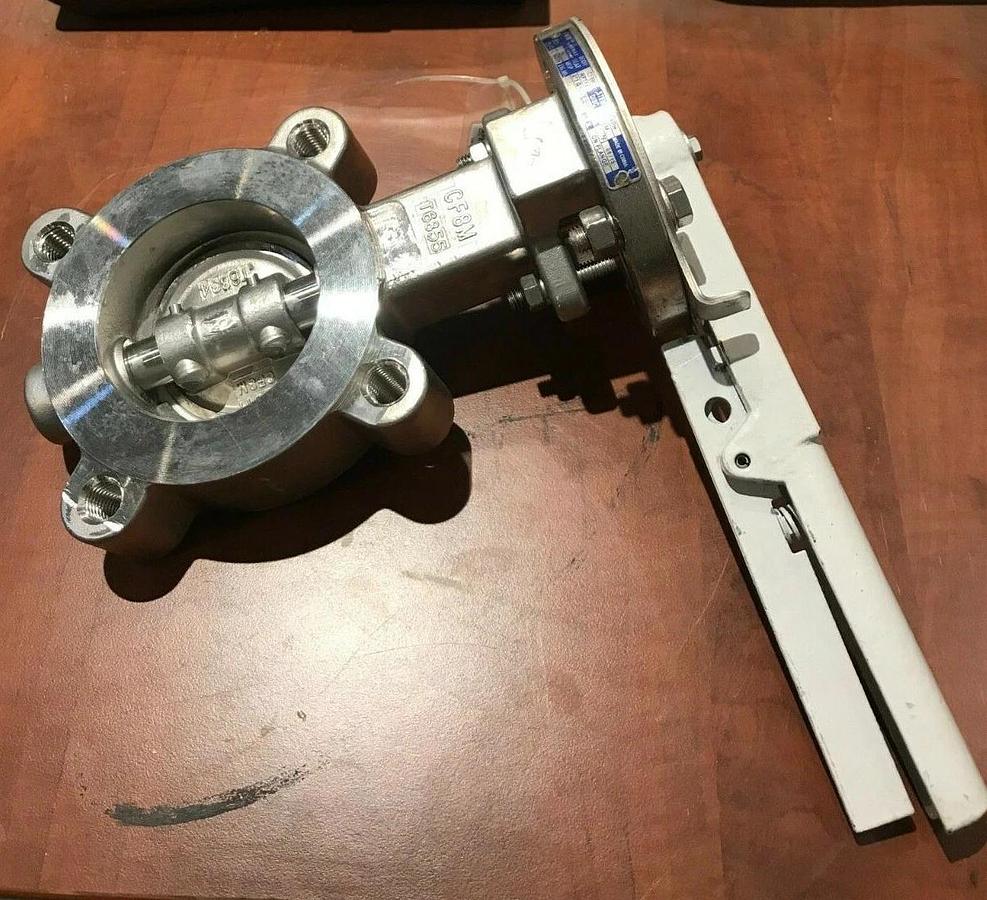 Used New 3" FNW NEWAY PTFE Double Offset Locking Butterfly Vavle | FNWHP1LSTLM 150LB