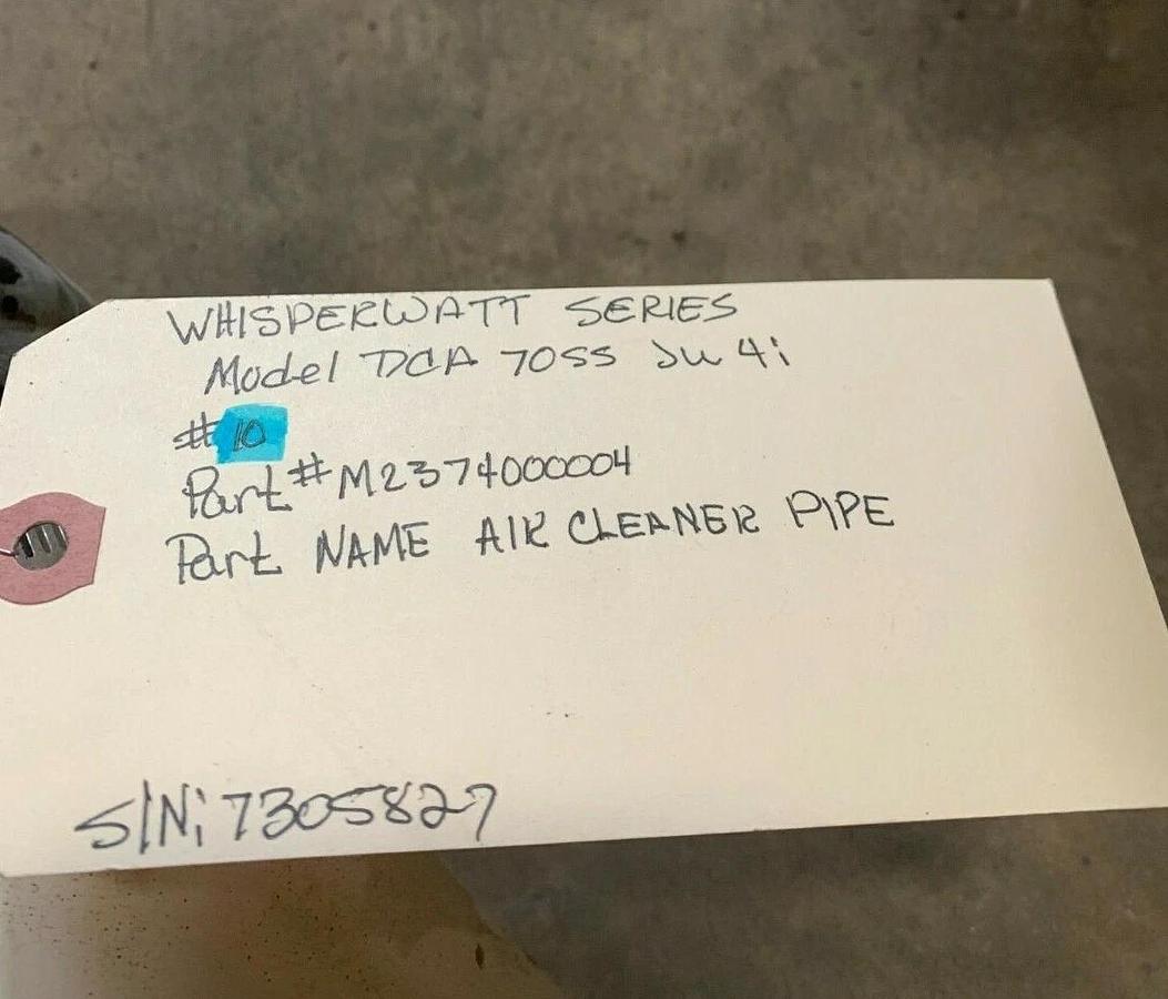 Used Air Cleaner Pipe DCA70SSJU4i | Multiquip MQ Power P/N: M2374000004