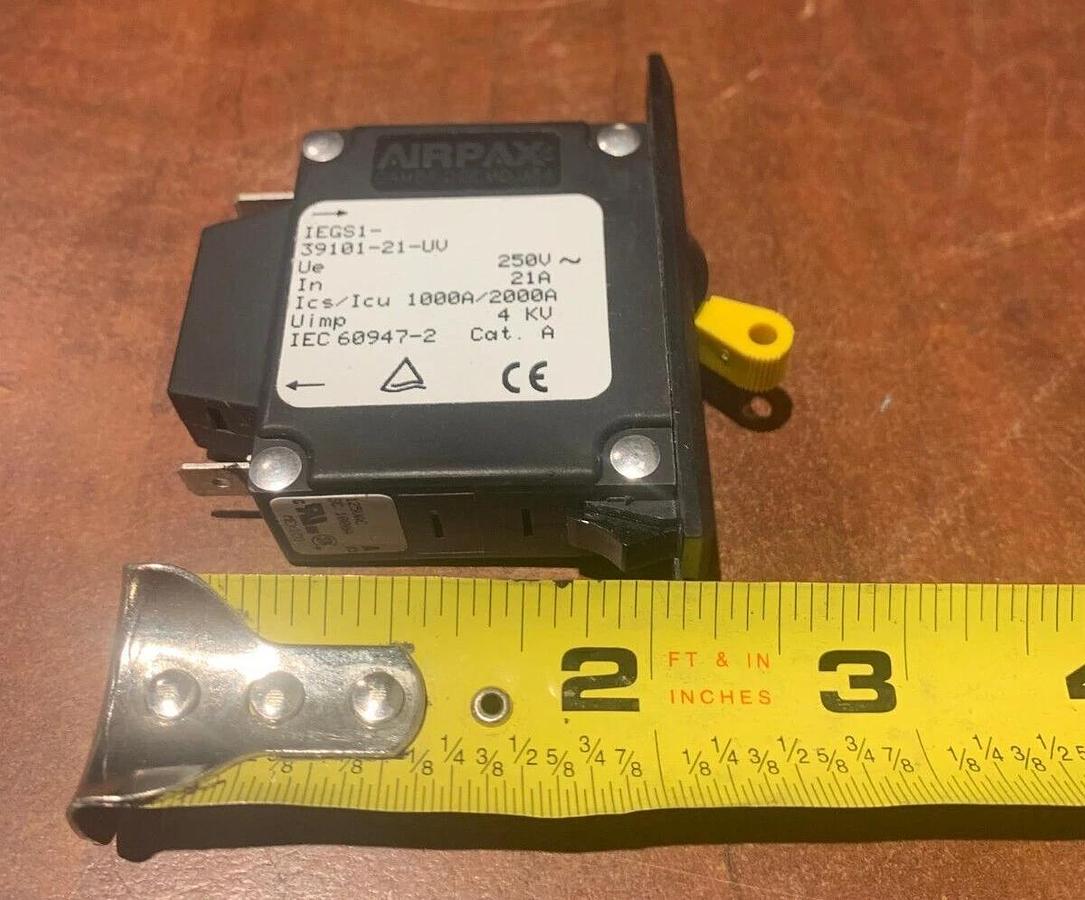 Used New Cummins 2.5HGJBB-1126A Circuit Breaker 250V 21A A043F922 AirPax 39101-21-UV