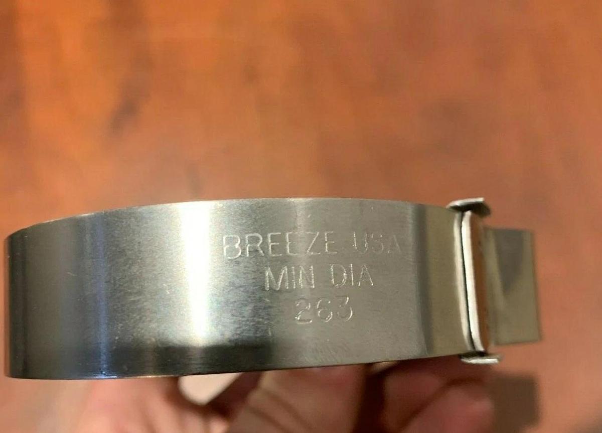 Used (6 Pack) Breeze 2.5" T-Bolt Hose Clamp | Cummins P/N: A034C656 (USA Made)