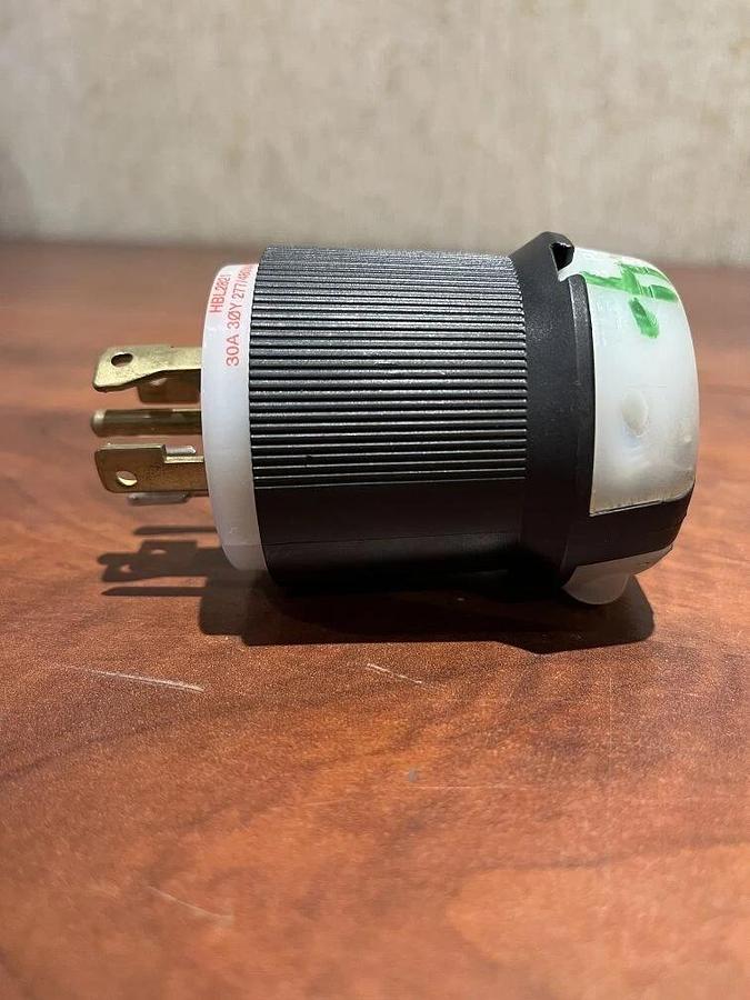 Hubbell Twist Lock Insulgrip Male Plug - HBL2821 30A 277/480VAC 3 Phase 4 Pole