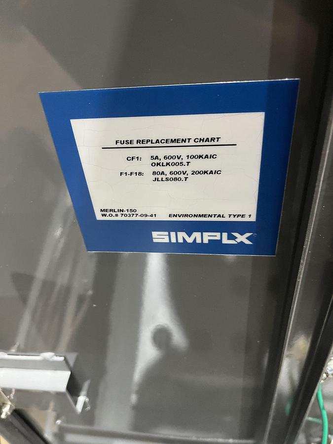 Used Used 150kW 480/208VAC Simplex Merlin-150K Resistive Load Bank - S/N: 70377-09-41