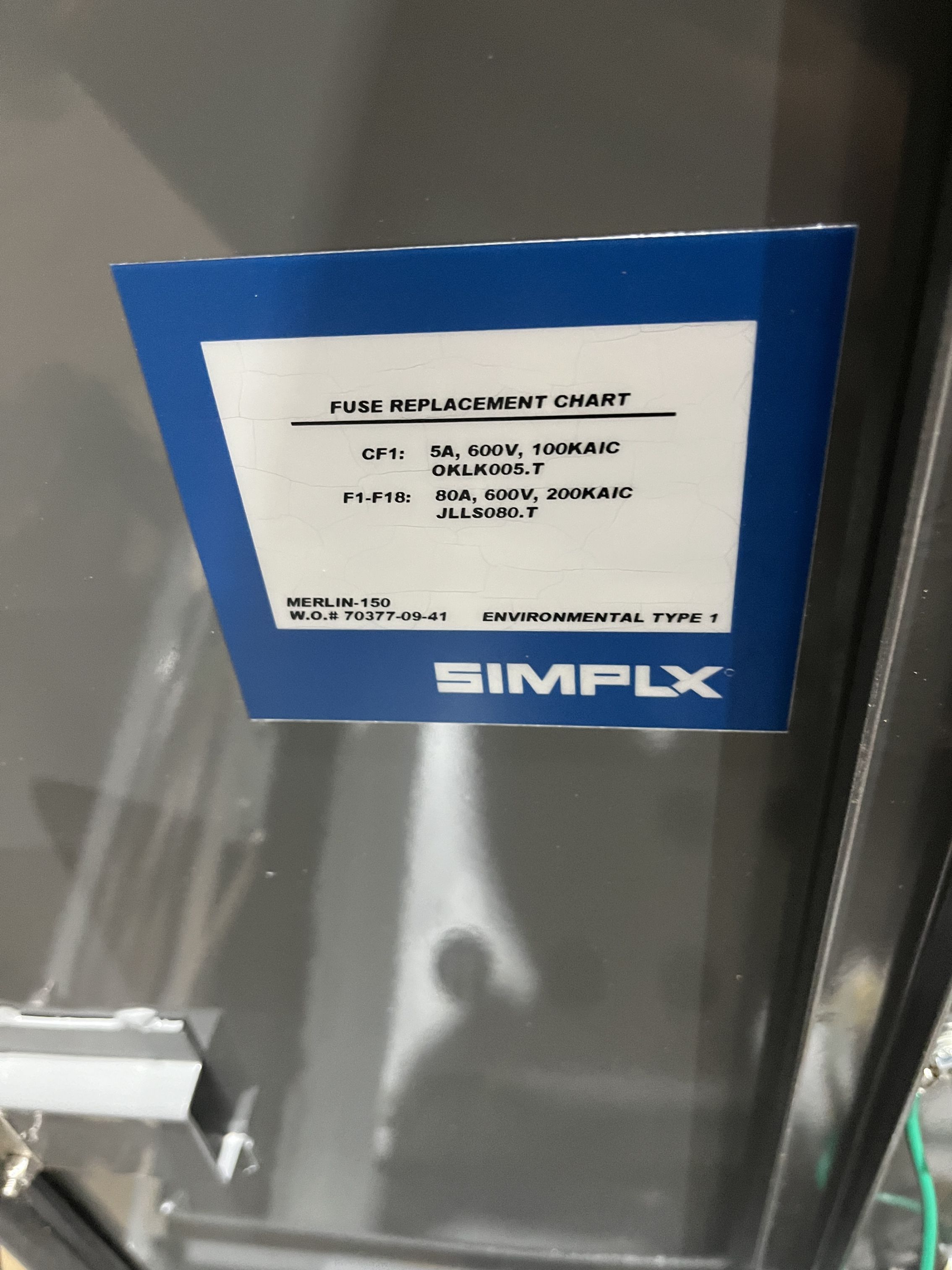 Used Used 150kW 208VAC Simplex Merlin-150K Resistive Load Bank - S/N: 70377-09-41