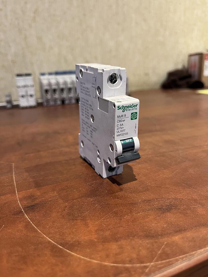 New 3 Amp Schneider Electric Multi9 C60SP UL1077 Circuit Breaker - P/N: M9F22103