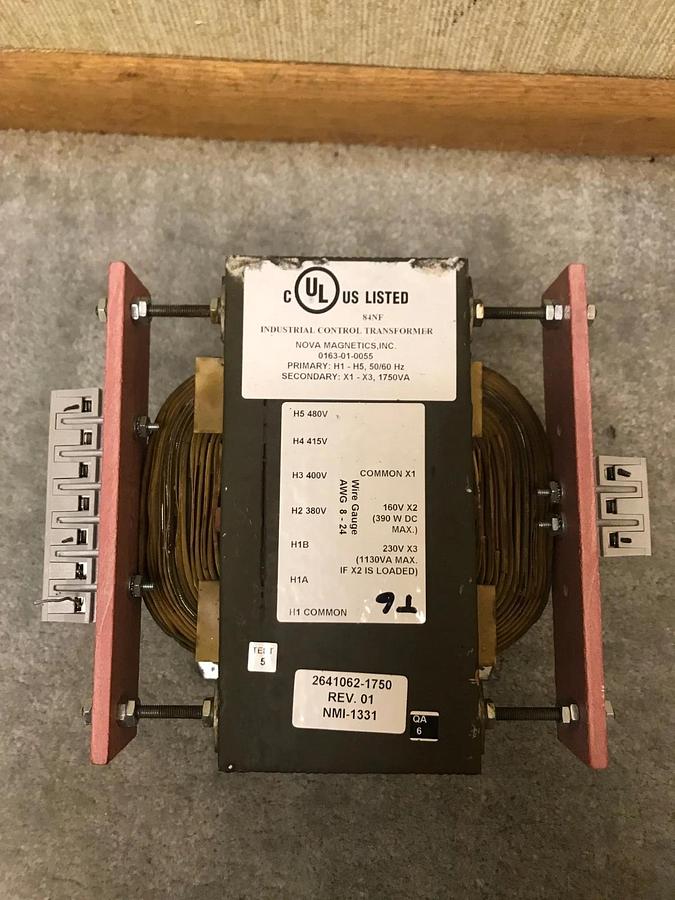 Used 1750VA Nova Industrial Control Transformer | 0163-01-0055