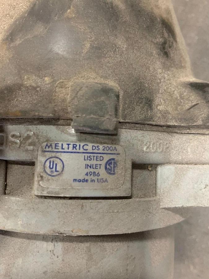 Used 37' 2/0 AWG 4 Conductor Meltric DS 200 Amp 3 Phase 480V Wire Cable