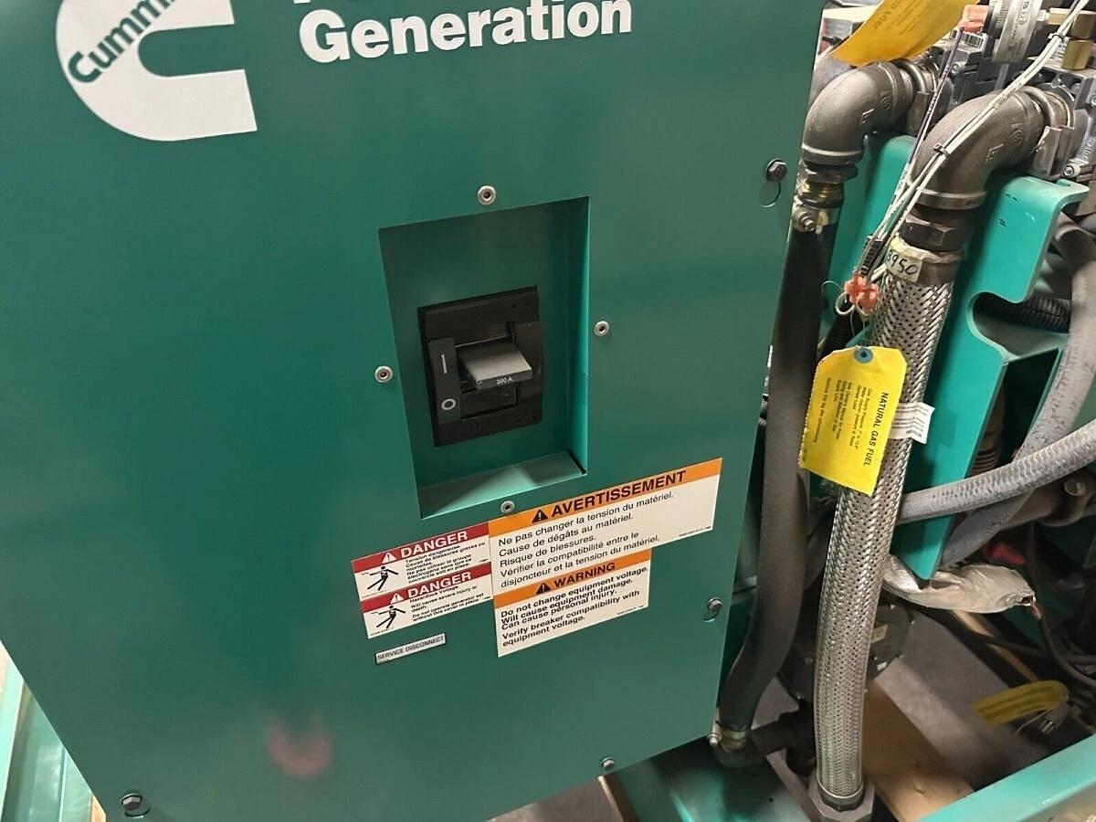 Used 85kW Cummins GGHG Stationary Natural Gas Generator S/N: E140663520