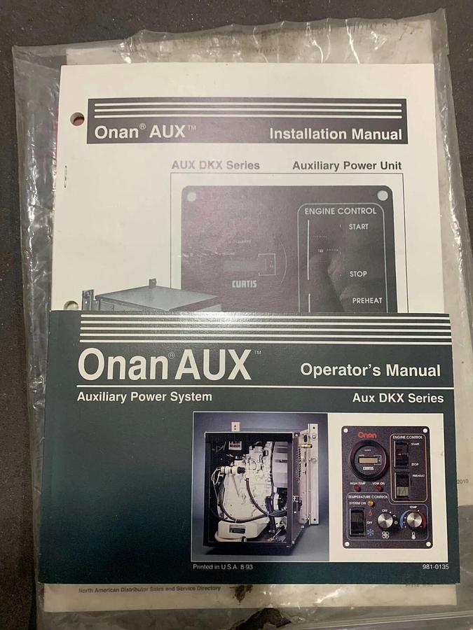 Used Used 4kW Onan Aux DKX-AUXA 2A Generator | S/N: K933091949