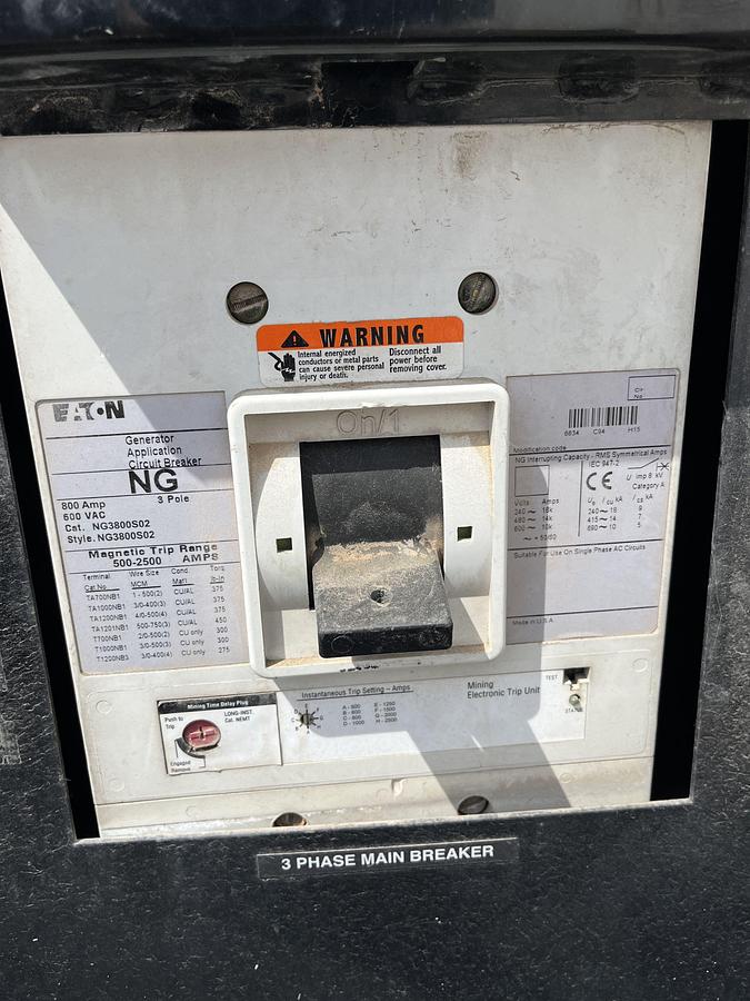 Used 200kW Cummins C200D6R Spec. A Mobile Diesel Generator - S/N: A120299158