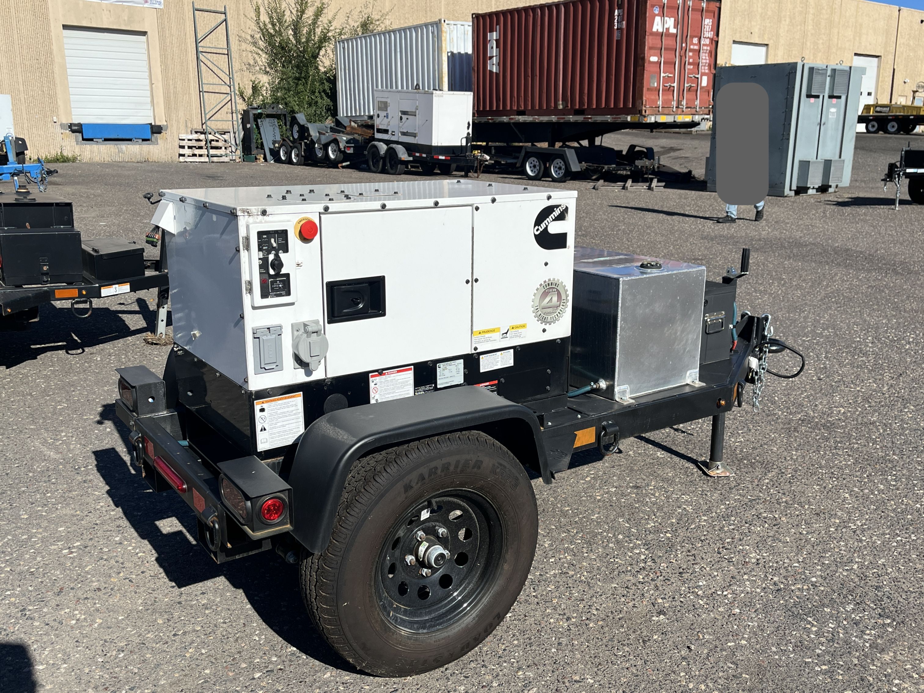 New 12kW Cummins C12 D6RE Mobile Diesel Generator - S/N: C240319871