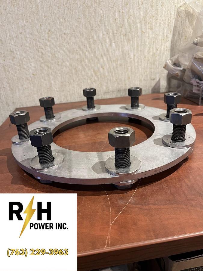 New Cummins Exhaust Plate Kit - Contains Plate, 8 Bolts, 8 Nuts & 16 Washers