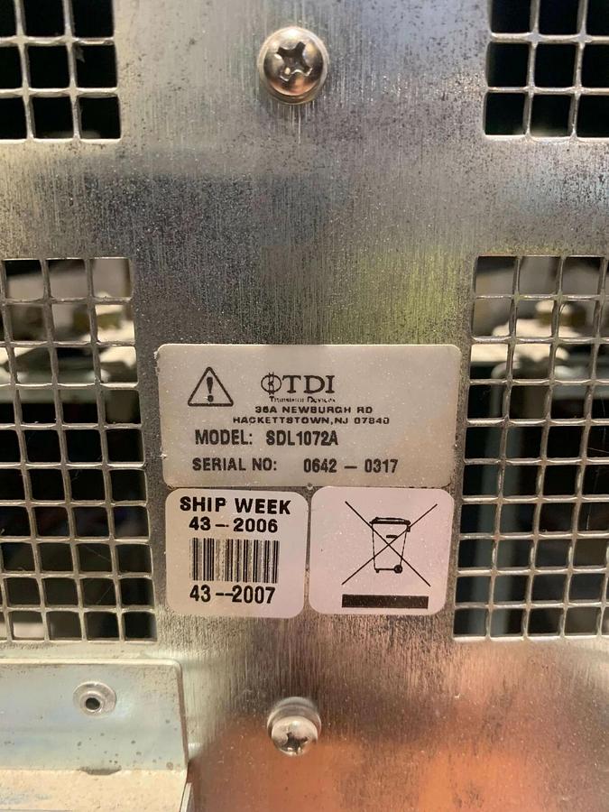 Used 4kW TDI Power SDL-1072 Rack Mountable Load Bank for Data Centers