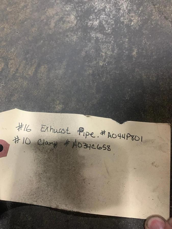 Used Used Genuine OEM Cummins Exhaust Pipe C100D6R | P/N: A044P801