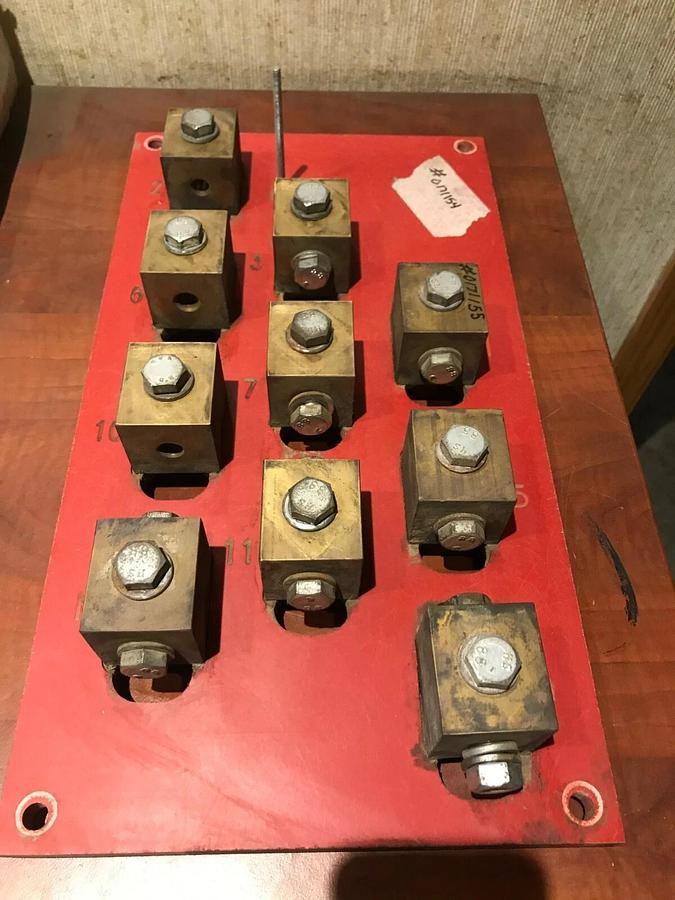 Used Link Board Terminal Block Panel From Wacker Neuson G240 Generator 480V 240V