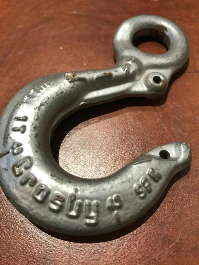 New Crosby Lifting Rigging Hook WLL 1 Ton (2,000 lbs.) | USA Grade GR 100