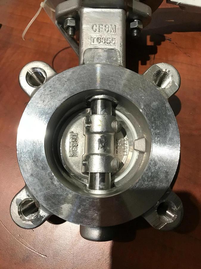 Used New 3" FNW NEWAY PTFE Double Offset Locking Butterfly Vavle | FNWHP1LSTLM 150LB