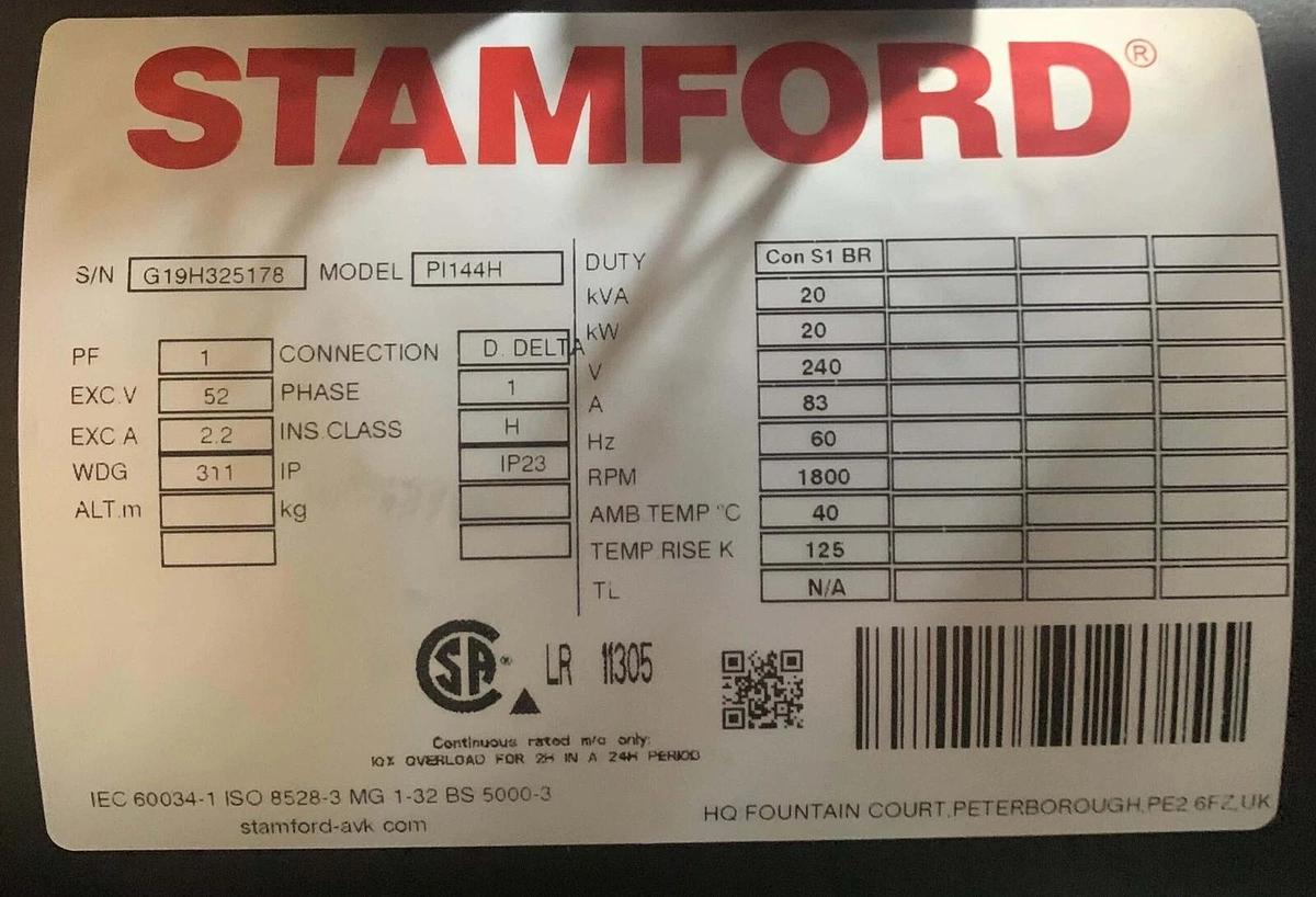 Used New 20kW Cummins CM20-1 Commerical Mobile Diesel Generator | 120/240V 1PH