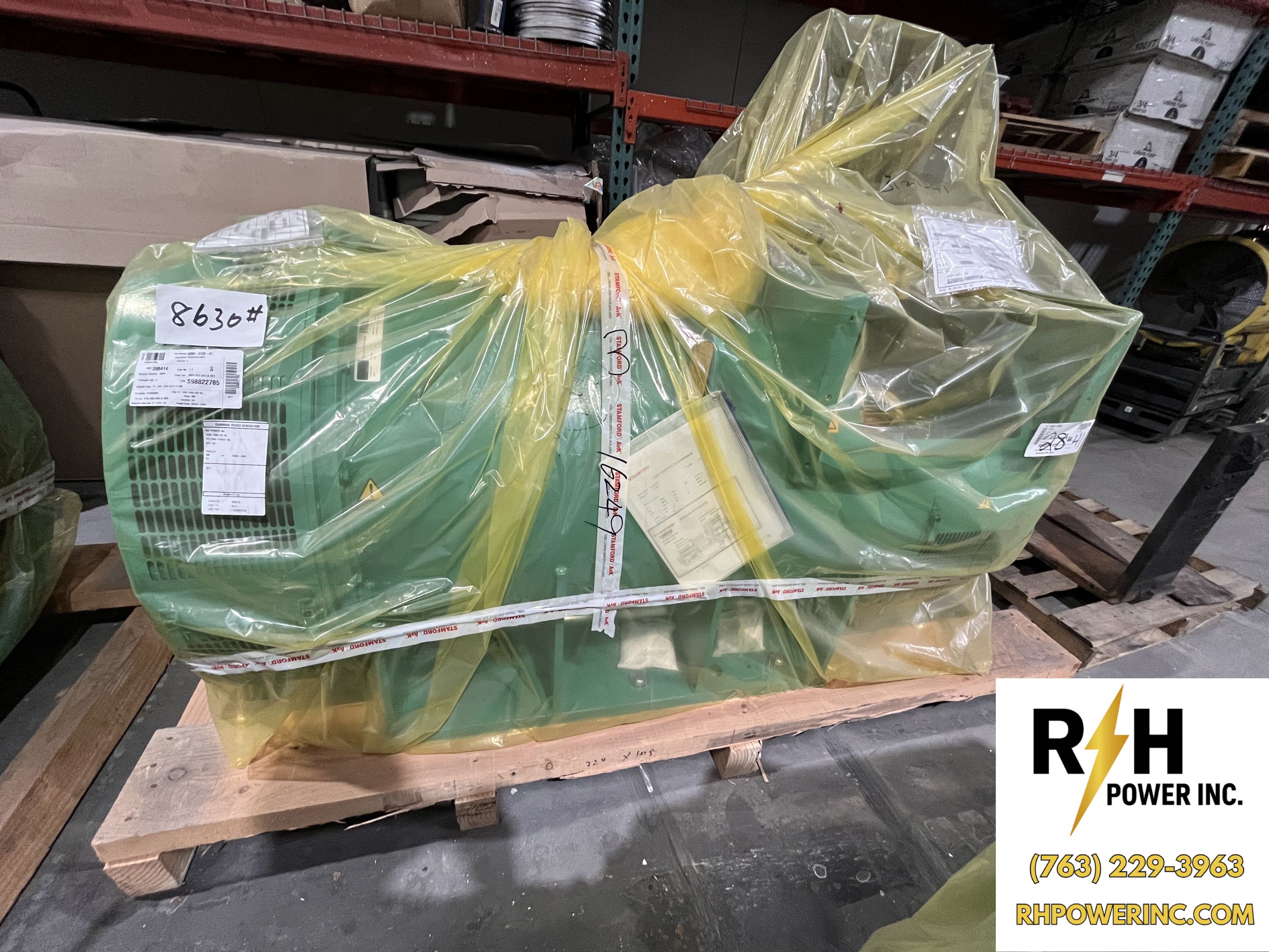 Stamford | PI734F1 | 2080kW | Winding 312 | 480V | SAE 0/18 | No AVR | PMG